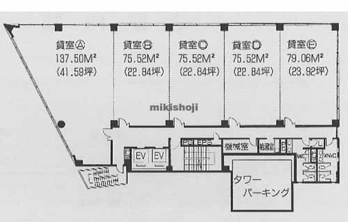 明治安田生命大津ビル 平面1