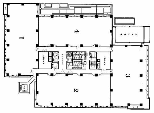 井門明治安田生命ビル 平面1
