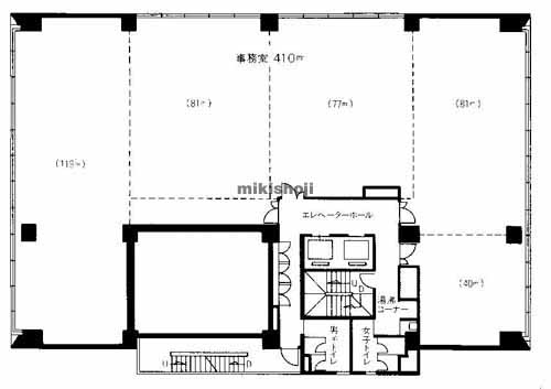 京都四条烏丸ビル 平面1