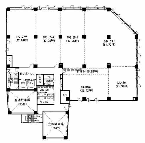 五条堀川ビル 平面1