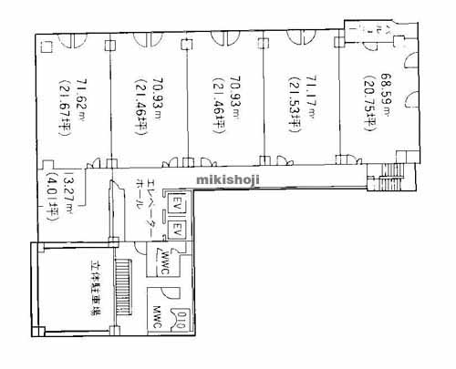 井門烏丸姉小路ビル 平面1