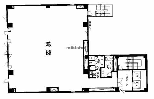 明治屋京都ビルディング 平面1