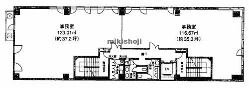 ヤサカ四条ビル 平面1