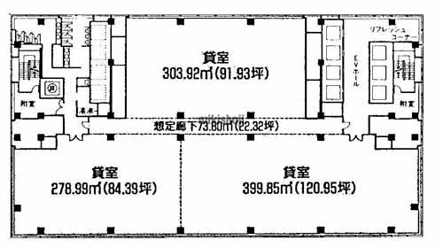 神戸クリスタルタワー 平面1