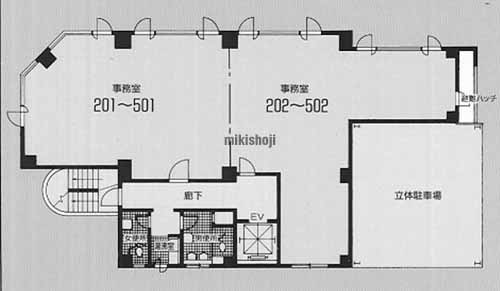 第二日新ビルディング 平面1