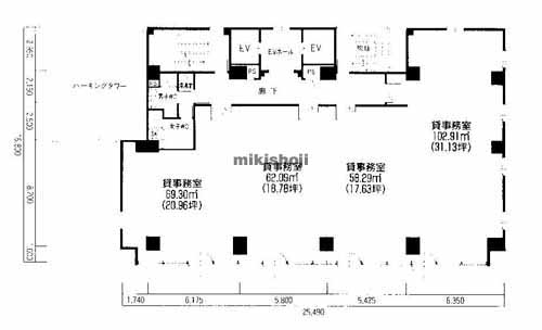 グレーシィ天神橋ビル２号館 平面1