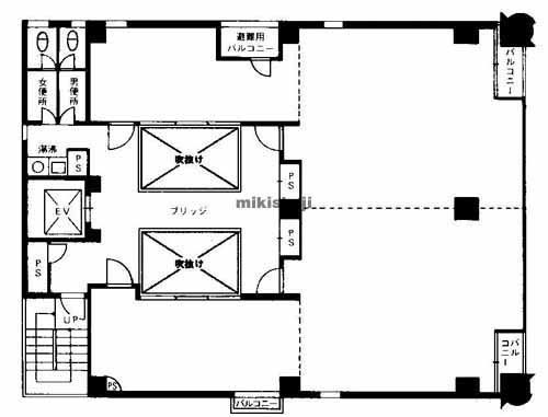 東天満タカセビル 平面1