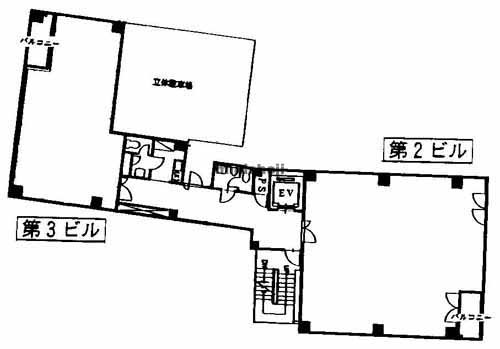 松和京橋第二ビル・第三ビル 平面1