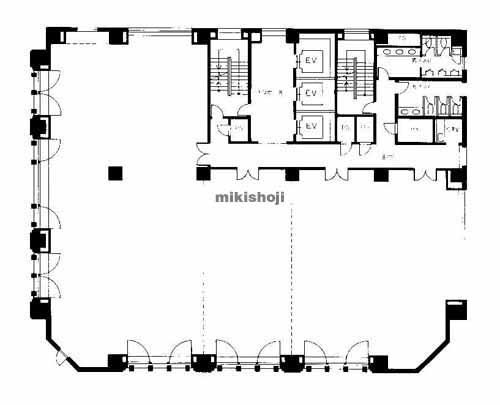 山口興産堺筋ビル 平面1