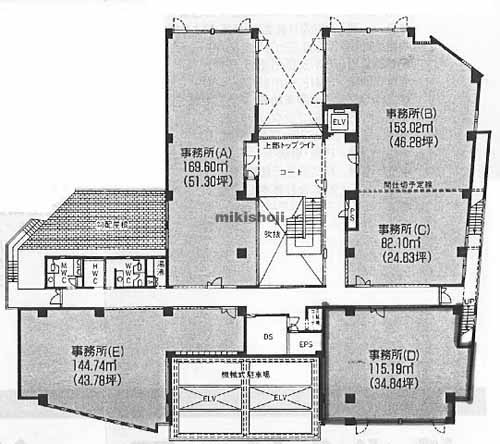 ＭＩＮＯＨ　ＴＥＲＲＡＣＥ　ＢＬＤ. 平面1