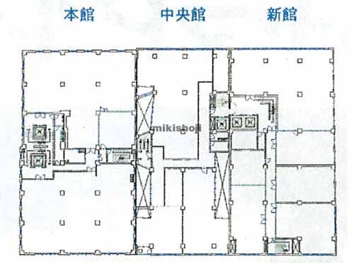 トヤマビル中央館 平面1