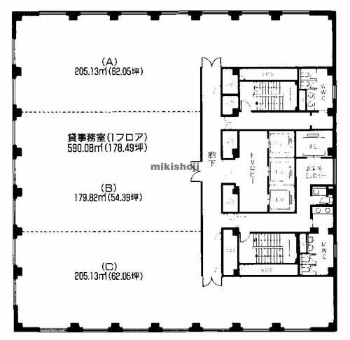 三宮ＰＬＡＺＡ　ＷＥＳＴ 平面1