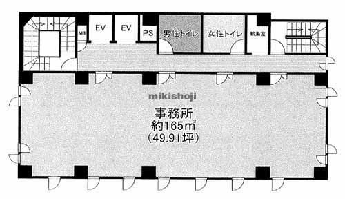 フクダ不動産八木駅前ビル 平面1