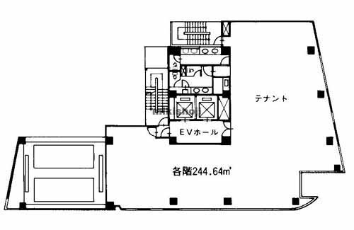 金沢三宮ビル 平面1