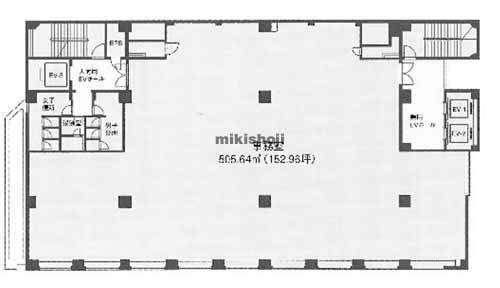 住友商事淀屋橋ビル(ウメトク淀屋橋ビル) 平面1