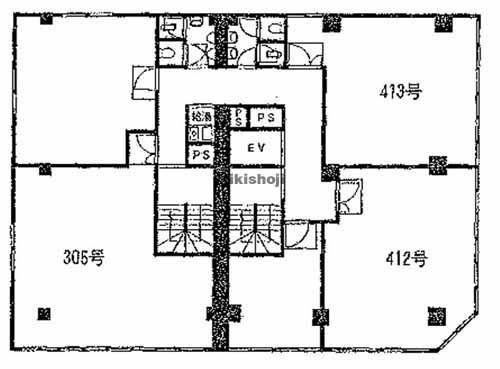 エスプライム心斎橋 平面1