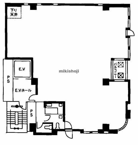 北久宝寺町～博労町のヴェルテックス本町ビル 平面1