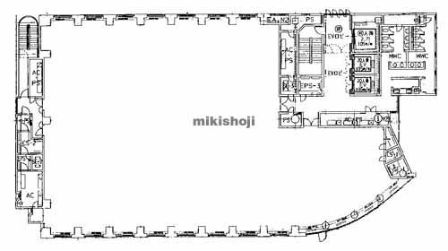 住友不動産西梅田ビル(ｺﾝﾋﾟｭｰﾀｰﾋﾞﾙ） 平面1