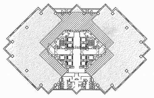 梅田阪神第２ビルディング（ハービスＥＮＴ） 平面1