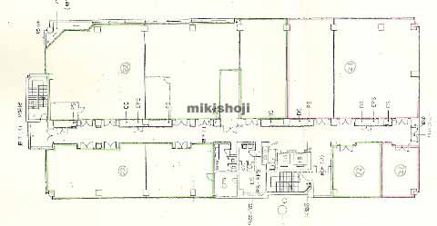 京都リサーチパークｻｲｴﾝｽｾﾝﾀｰﾋﾞﾙ２号館ｱﾈｯｸｽ 平面1