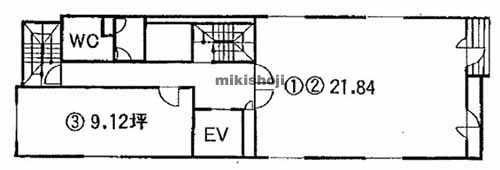日宝烏丸ビル 平面1