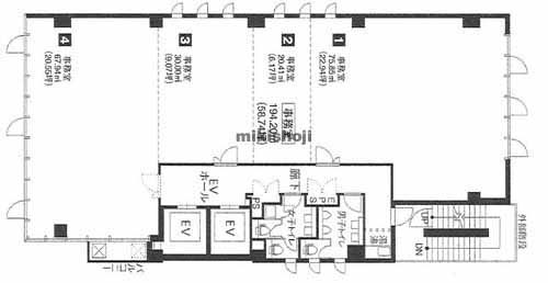 アイ・プラス江戸堀 平面1