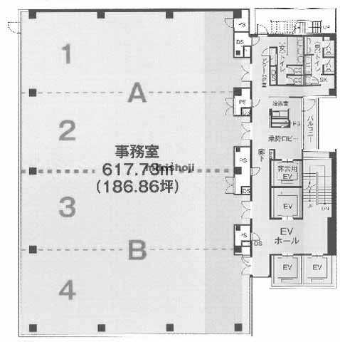 ＫＤＸ小林道修町ビル 平面1