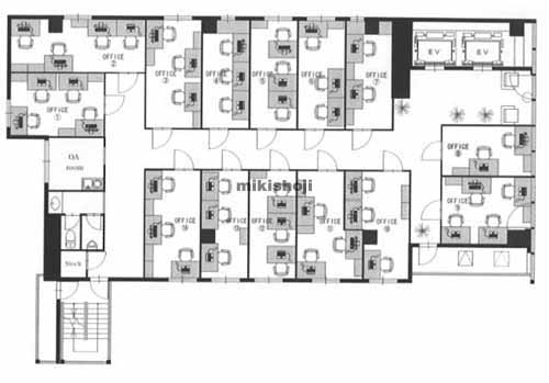 ＦＩＳビル（オフィステリア） 平面1