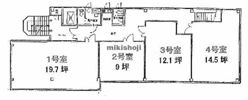 阪本ビル（コンパクトオフィス） 平面1