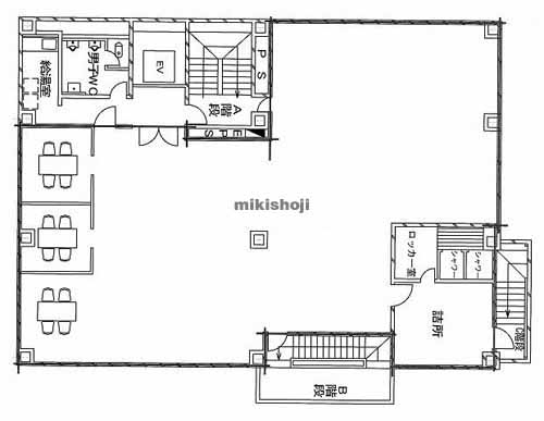 明治屋深江社屋 平面1