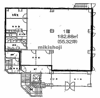桂　都証券ビル 平面1