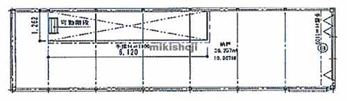 北久宝寺店舗 平面1