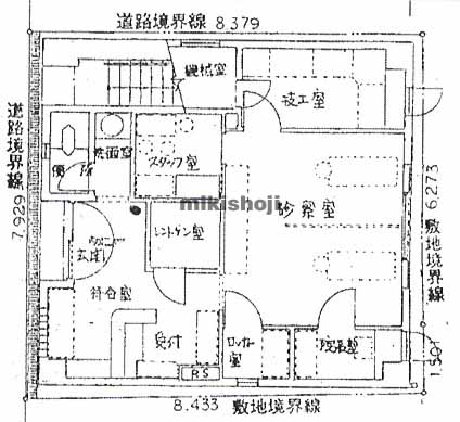 淡路町１丁目　１階店舗・事務所 平面1