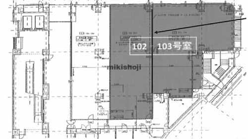 近鉄学園前駅南再開発ビル 平面1