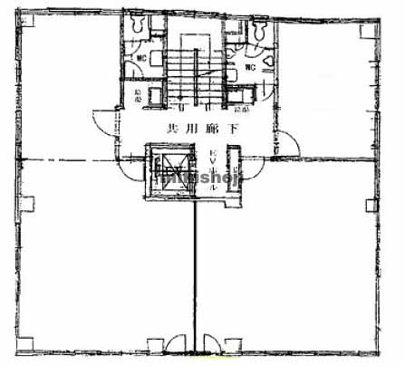 サンロイヤル西本町ビル 平面1