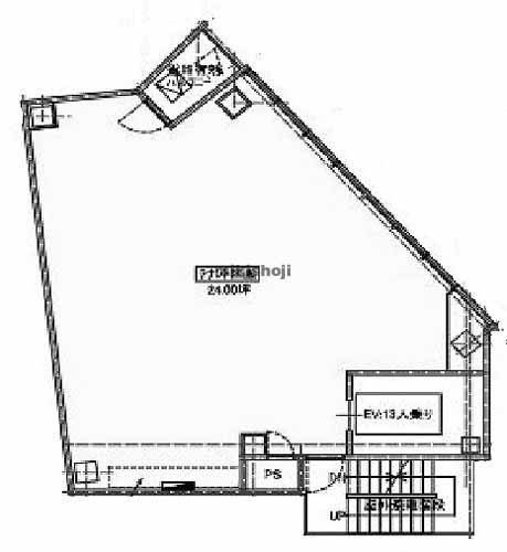正龍アセット北新地ビル 平面1