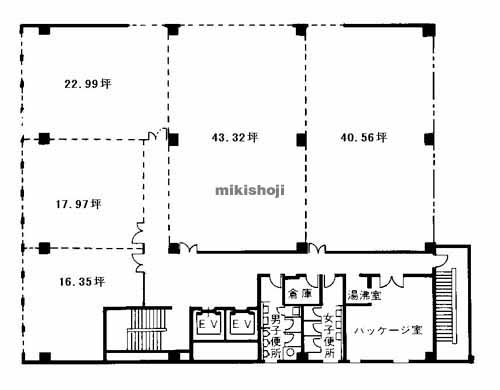 太陽生命博多ビル 平面1
