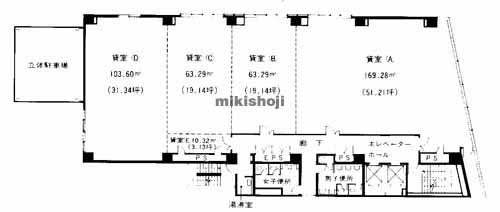 大樹生命福岡祇園ビル 平面1