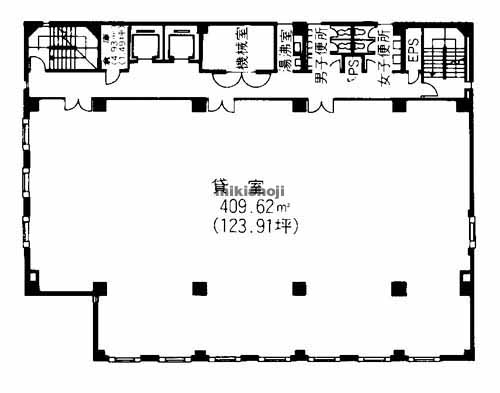 井門博多ビルウエスト 平面1