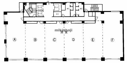 博多フコク生命ビル 平面1