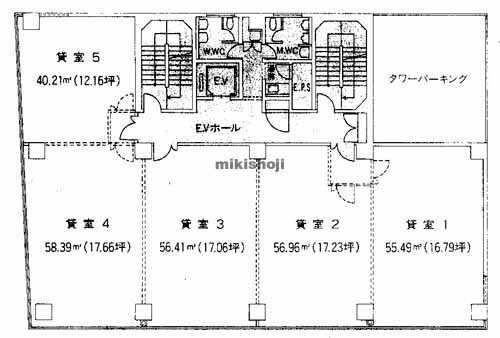 ＫＤＣ福岡ビル 平面1