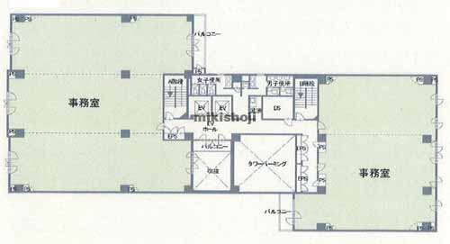 朝日生命福岡昭和通ビル 平面1
