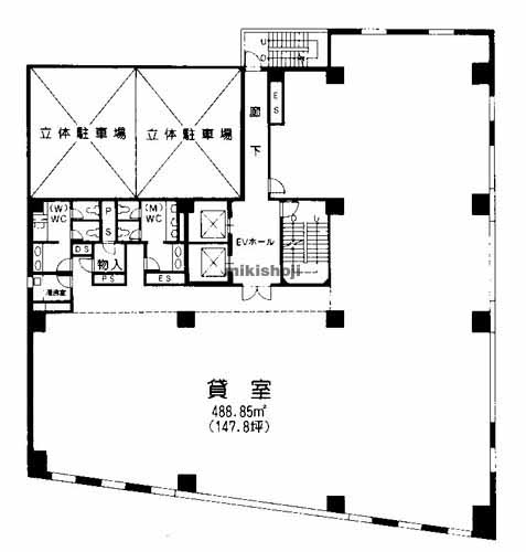 あいおいニッセイ同和損保博多ビル 平面1
