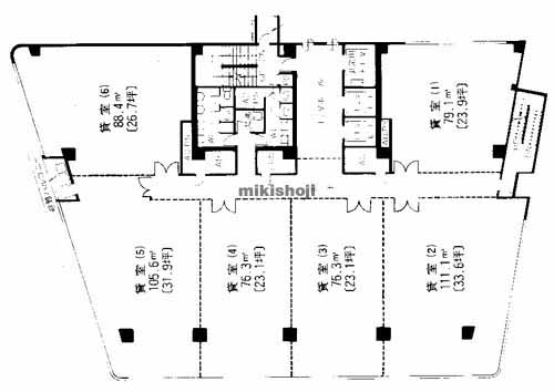 南天神ビル 平面1