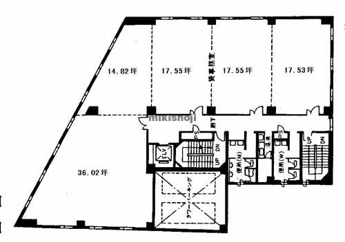 Ｗビルディング渡辺通 平面1