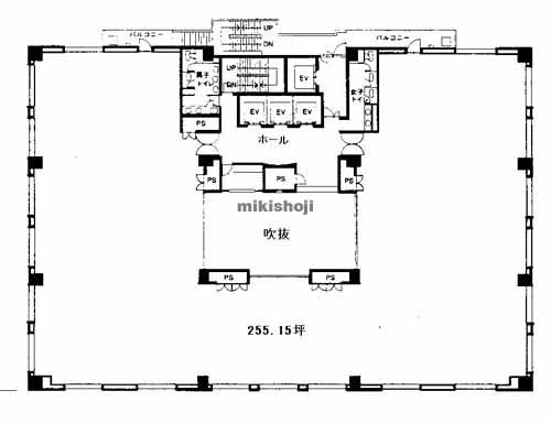 全労済モルティ天神ビル 平面1