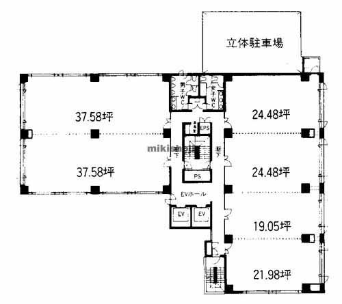 天神ジャパンビル 平面1