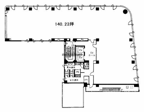 福岡ゼネラルビル 平面1