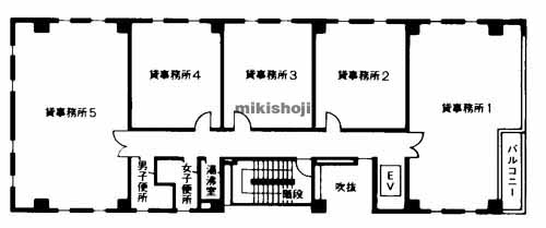 博多パールビル 平面1