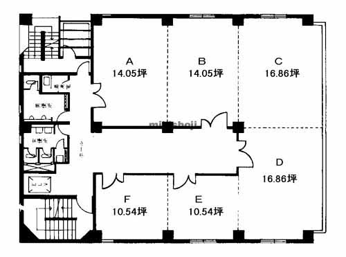 松岡ビル 平面1